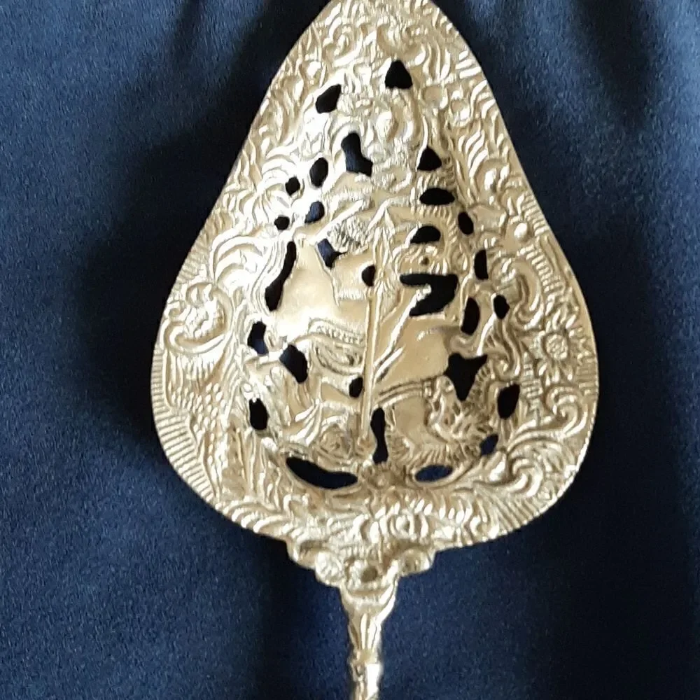Vintage Paragon triple plate serving spoon and fork.